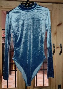 Long Sleeve Velvet Swimsuit