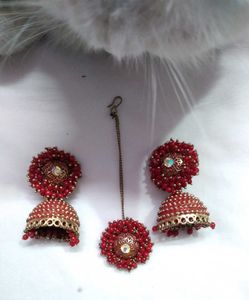 jhumki tikka set