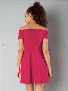 Faballey Solid Pink Dress