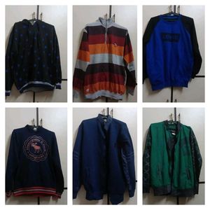 combo of 6 men sweatshirts
