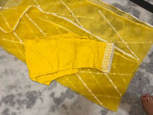 Yellow Embroidered Kurta