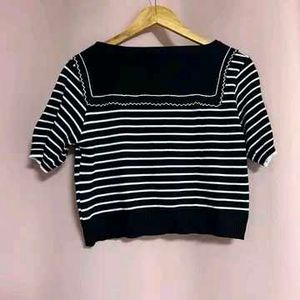 Striped Knit Top