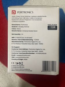 Brand New Portronics Modesk Mobile Stand