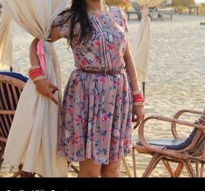 Miaminx Flared Knee Length Dress