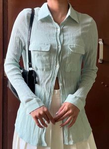 Mint Green Pocket Shirt