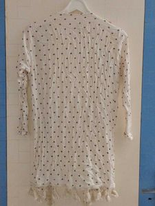 White Dotted Shrug