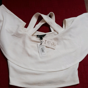 casual shoulder straps  solid women white tops