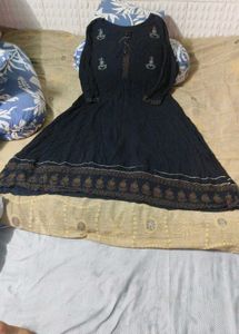 Black Long Frok Gown L Size
