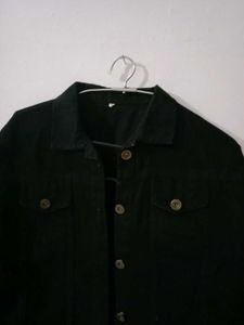 Aesthetic Black Crop Denim Jacket