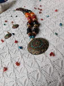 Multicolour Tibetian Jewellry Set