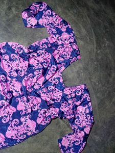 purple heavy patyala silk salwar kameez