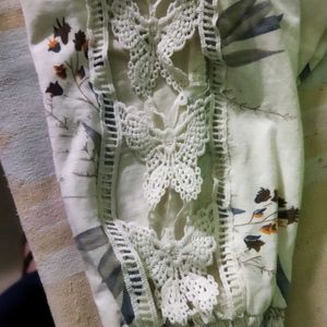 Floral Lace Sleeve Blouse