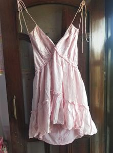 H&amp;M Cotton Ruffle Dress