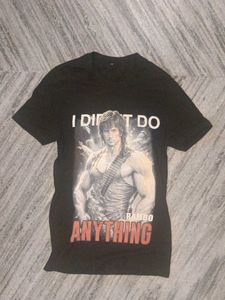 Rambo Graphic Print T-shirt