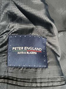 Peter England Men Blue Slimfit Formal Blazer