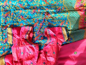 Peacock Southindian Half Saree