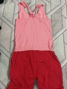 Cute Pink &amp; Red Romper