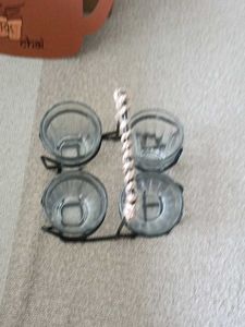 Lovely cutting chai Glass with stand