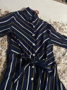 Striped Shirt Dress