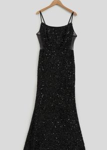 Black Sequins Dress