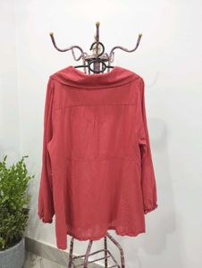 Button Down Tunic Top