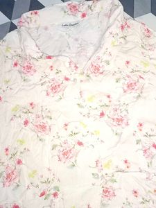 Laura Quartett Floral Button-Up Top