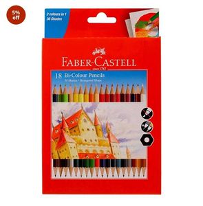 Faber-Castell Bi-Colour Pencils - 18 Count