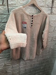 Cozy Knit Button Detail Top🎗️🌷