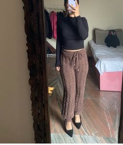 Cozy Knit Drawstring Pants