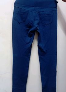 Streachable Blue Skinny Trouser