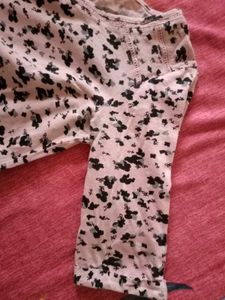 Baby Pink Cotton 1/2 Sleeve Cozy Casual Top