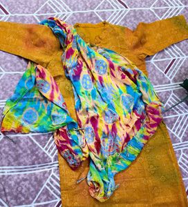 Colorful Tie-Dye Dupatta