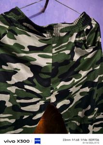 Camouflage Print Casual Pants