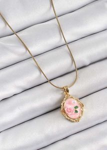 Rose Cameo Necklace