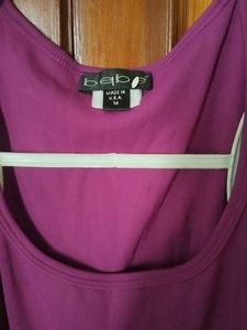 Purple Long Sleeve bebe top made in USA