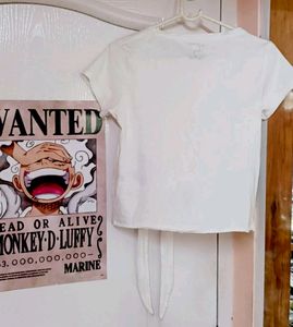 (🎉Freebies Included 🎉)Cute Off White Crop Top