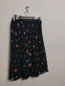 Floral Print Skirt