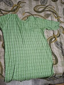 Green Printed Kurti