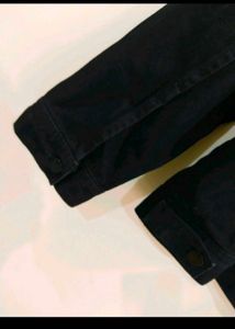 Highlander Men Black Denim Jacket Size L