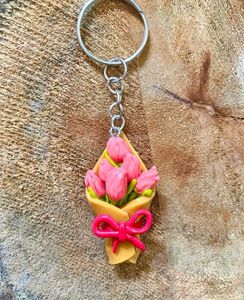 Tulips Floral Boquet Keychain🌷✨