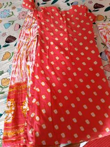 Selling Orange Kurta Set