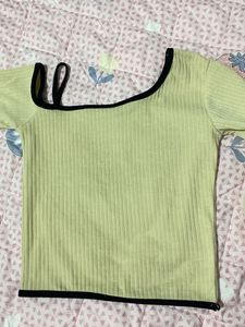 Butterfly Graphic One Shoulder Top