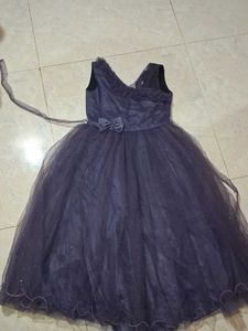 Elegant Purple Girls' Dress