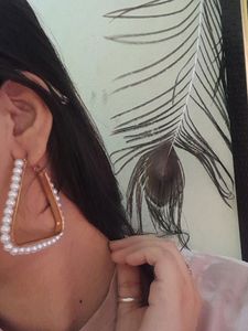 Pearls Earing with golden Base