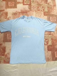 California West Coast Light Blue Oversized  Tee