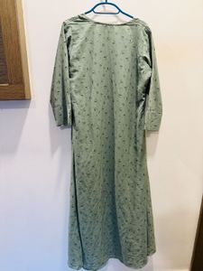 Green Printed Kurta