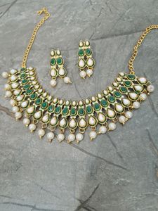KUNDAN JAIPURI JEWELRY SET