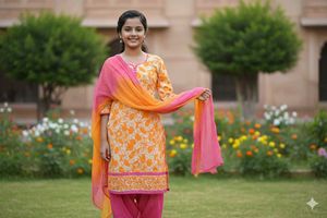 Floral Print Kurta set