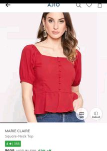 Square Neck Top From AJIO