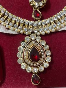 Red &amp; Gold Jewelry Set
